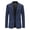 Navy, variant on TIMIFIS Sky Blue Mens Suit Jacket Casual Solid Dress Jacket Daily One Button Business Blazer Formal Wedding Prom Blazer