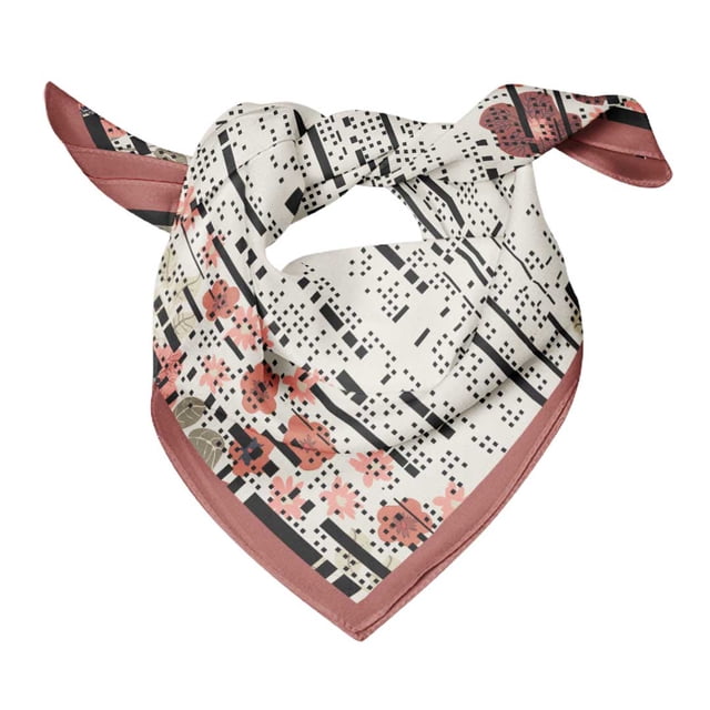 Bimba Womens Rectangular Printed Cotton Voile Scarf Neck Head Wrap-40 x 40 Inches