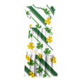 thumbnail image 4 of LOVZFMLL Robe d'Été Mode à Manches Courtes, Col Rond, Couleur Unie, 4 of 5