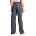 thumbnail image 2 of Hanes Womens ComfortSoft EcoSmart Open Leg Fleece Sweatpants, M, Slate Heather, 2 of 3