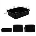 thumbnail image 4 of Qskely Commercial Plastic Bus Box/Tote Box, Black Bus Tub/Wash Basin Tub, Set of 3, 4 of 4