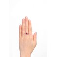 thumbnail image 2 of RYLOS Rings for Women Sterling Silver Greek Key Designer Ring 9X7MM Gemstone & Diamond Ring July Ruby Jewelry  Size 5, 2 of 7