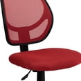 thumbnail image 3 of Mid-Back Red Mesh Swivel Task Chair, 3 of 9