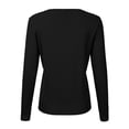 thumbnail image 4 of Cardigan à Col Rond pour Femmes, Mode Durable, Tricoté, Manches Longues, Grandes Tailles, Coupe Ample, Couleur Unie, Veste Chandail Courte, Cardigan - Hontri, 4 of 4