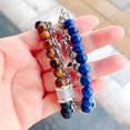 thumbnail image 2 of LinYooLi Cuff Bracelet for Men Natural Stones Frosted Beads Chain Personality Trendy Daily Accessory Gift for Father Boyfriend Son, 2 of 7