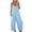 AB-Sky Blue, variant on QATAINLAV Womens Casual Sleeveless Strap Jumpsuits with Pockets Loose Fit Pleated Wide Leg Romper Solid Casual One Piece Jumper Pants Vacation Outfits Red S Today Sales