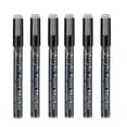 thumbnail image 1 of 6pc Pack Black Acrylic Marker Pen Set, Water-based Paint Pen, Hand Ledger, Graffiti Pen, Acrylic Paint Marker Pen, 1 of 4
