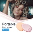 thumbnail image 2 of pitrice Female Facial Powder Foundation Puff Reusable Make Up Dry Wet Concealer Sponge Cosmetics Universal Household Professional Pink, 2 of 7