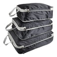 thumbnail image 1 of Compression Luggage Organizer Wear Resistant Expandable Toiletry Bags Waterproof Black, 1 of 8