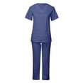 thumbnail image 1 of Milaget Ensemble de Sarraus pour Femmes Haut et Pantalon de Sarrau Extensibles Ensemble d'Uniforme d'Infirmière Uniformes de Soins L, 1 of 9