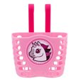 thumbnail image 1 of UPGRATOR Kids Weave Design Bike Basket Pink Plastic Storage 1Pack, 1 of 5