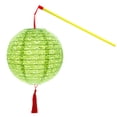 thumbnail image 1 of Chinese Paper Lanterns With LED Lights Hollow Out Hanging Asia Japanese Paper Lamps With Tassel And Walking Stick, 1 of 5