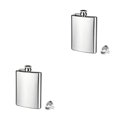 thumbnail image 4 of QualitChoice 4 5 6 7 8 10 18oz Stainless Steel Hip Alcohol Flask Cap + Funnel 9 oz 2Set, 4 of 6