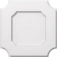 thumbnail image 2 of Ekena Millwork CMP14LE 14 in. OD x 8.25 in. Square Locke Architectural Grade PVC Contemporary Ceiling Medallion, 2 of 4