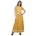 thumbnail image 1 of Moomaya Crop Top And Palazzo Set Party Wear Printed Santoon Ethnic Set For Girl, 1 of 1