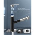 thumbnail image 4 of APPASO Modern Kitchen Kitchen Faucet Faucet with with Pull Out Sprayer Single-Handle Stainless Steel Bar RV Sink Deck Plate Brushed Nickel 360, 4 of 8