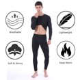 thumbnail image 4 of LANBAOSI Men Thermal Underwear Set Winter Top & Bottom Ultra Soft Male Long John Set Size 4X-Large, 4 of 5