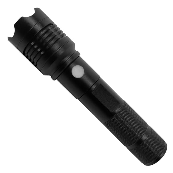 Hyper Tough 770 Lumen LED Rechargeable Flashlight, USB-C Wire included, 3 modes with Zoomable light, Durable Aluminum