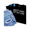 thumbnail image 2 of T-Shirt Femme Meilleur Jour de Ma Vie - 2X - Noir, 2 of 6