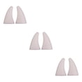 thumbnail image 4 of Baohd 2pieces Sticker Stand Out Crowd With Stylish Devil Horn Car Roof Decoration white 3Set, 4 of 6