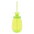 thumbnail image 4 of Gobelet en plastique vert ananas avec paille Mainstays, 1 pièce, 4 of 6