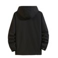 thumbnail image 3 of Pisexur Mens Winter Jacket Man Color Match Drawstring Zipper Pockets Coat Mens Winter Coat Windbreaker Jacket Warming Jacket, 3 of 3