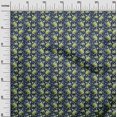 thumbnail image 3 of oneOone Georgette Viscose Navy Blue Fabric Florals Craft Projects Decor Fabric Printed By The Yard 42 Inch Wide, 3 of 4