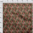 thumbnail image 3 of oneOone Polyester Spandex Dark Olive Green Fabric Tropical Leaf Craft Projects Decor Fabric Printed By The Yard 56 Inch Wide, 3 of 5