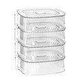 thumbnail image 2 of Couvercle de plat à légumes isolant, Couvercle empilable Transparent pour Table de cuisine, couvertures alimentaires, 2 of 8