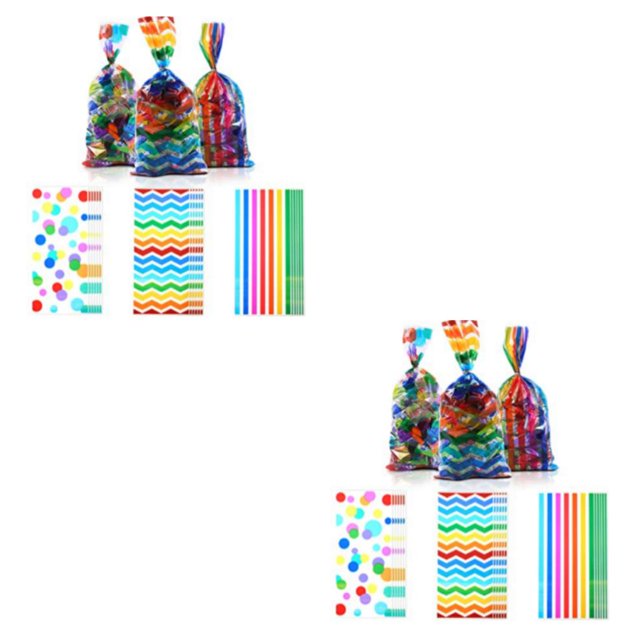 Wisewang Sac de Fête avec Motifs Uniques Ajoutant une Touche d'Ambiance à Toute Occasion Tenant des Bonbons Sac de Bonbons Sac de Fête Sac-Cadeau 2 Ensembles