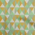 thumbnail image 1 of oneOone Cotton Poplin Light Green Fabric Geometric Sewing Craft Projects Fabric Prints By Yard 42 Inch Wide, 1 of 4