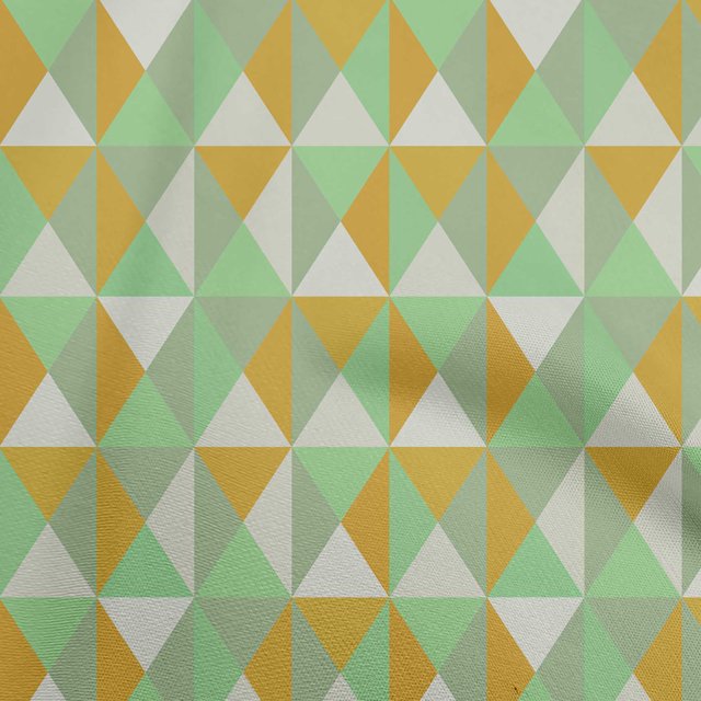 oneOone Cotton Poplin Light Green Fabric Geometric Sewing Craft Projects Fabric Prints By Yard 42 Inch Wide