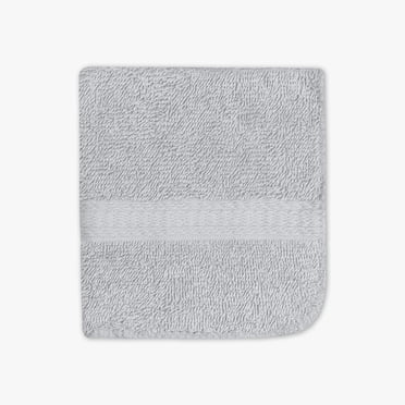 Mainstays Basic Washcloth, Soft & Durable, 100% Cotton, Grey