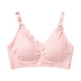 thumbnail image 2 of LSLJS Ladies Comfortable Breathable No Steel Ring Front Buckle Breastfeeding Bra Woman Underwear, 2 of 7