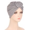 thumbnail image 2 of Turbans pour Femmes Nœud Pré-Noué Bonnet Bonnet Bonnet Chapeaux, 2 of 2