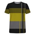 thumbnail image 4 of Weiqiqre T Shirts for Man Short Sleeve Tee Color Block Crew Neck Pullover Casual Basic Shirts, 4 of 4