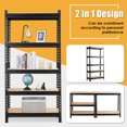 thumbnail image 3 of Costway 4 Pcs Étagères de Rangement en Métal à 5 Niveaux 60 Pieds' pour Garage, 3 of 10