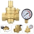 thumbnail image 3 of SDNall DN20 Brass Water Pressure Reducing Maintaining Valves Regulator Adjustables Relief Valves With Gauge Meter, 3 of 9