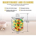 thumbnail image 3 of 1 Gallon Glass Jar, Glass Cookie Jars with Airtight Lids, Canister Sets for Kitchen Counter, Large Food Storage Containers for Pantry, Flour, Sugar, Cookies, Send 15 Food Storage Bags, 3 of 7
