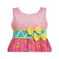 thumbnail image 4 of Robe Fille Tournesol Jardin Imprimé Fleur Coton Rouge 4 Ans, 4 of 4