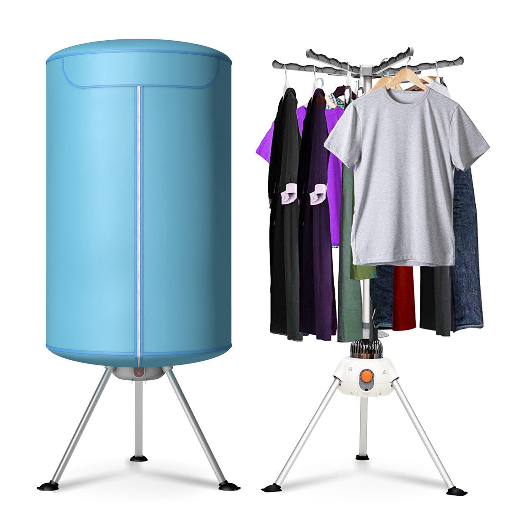 Costway Séchoir à vêtements portable sans ventilation, machine de séchage 900W