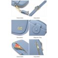 thumbnail image 3 of Women Mini Crossbody Bag with Pocket Solid Pattern Zip Handbags Multipurpose Mini Shoulder Bag Purse, 3 of 8