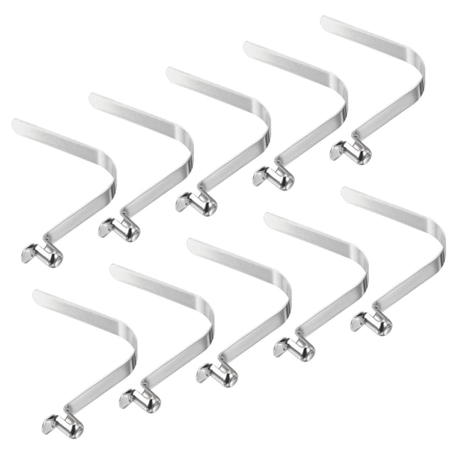 Unique Bargains 8x5.5mm Kayak Paddle Snaps, Hollow Button Single Pin Lock Tube Spring Clips for Tent Pole, 10 Pack