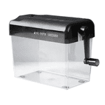 Hand Crank Paper Shredder Mini Document Paper Cutting Tool Receipts Ticket Bill Cutting Machine Office Supplies Black,1 * Hand Crank Paper,Black
