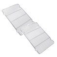 thumbnail image 1 of Oleegame 2PC Stainless Grill Rack Antiscalding Surround Furnace Bracket Household Baking Rectangular Oil Drain Rack Silver, 1 of 2