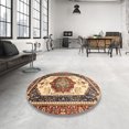 thumbnail image 3 of Ahgly Company Indoor Rectangle Abstract Brown Red Abstract Area Rugs, 2' x 4', 3 of 6