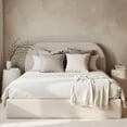 thumbnail image 1 of Aykah Lunel Boucle King Bed Frame with Storage, Upholstered Headboard, Metal Bed Frame King Size with Headboard, Hydraulic Storage System, No Box Spring Required (Marshmallow Boucle), 1 of 10