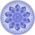 thumbnail image 1 of Ahgly Tapis d'Intérieur Lavable en Machine Carré Transitionnel Bleu Ardoise Clair, 3 Pieds Carré, 1 of 7