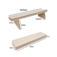 thumbnail image 3 of TISHITA Nail Arm Rest Professional PU Soft Stable Comfortable Holder Waterproof Nail Mat Milk tea color, 3 of 3