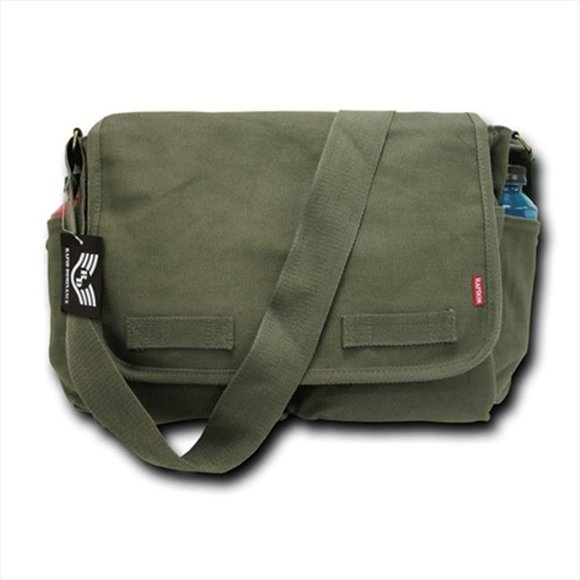 Classic Military Messenger Bag, Woodland